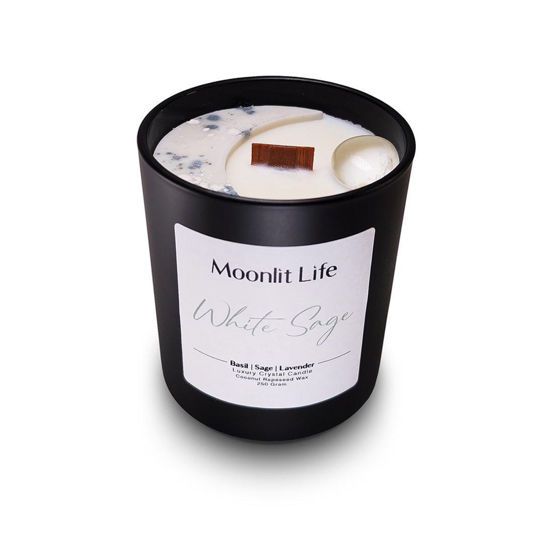 White Sage | Crystal Candle
