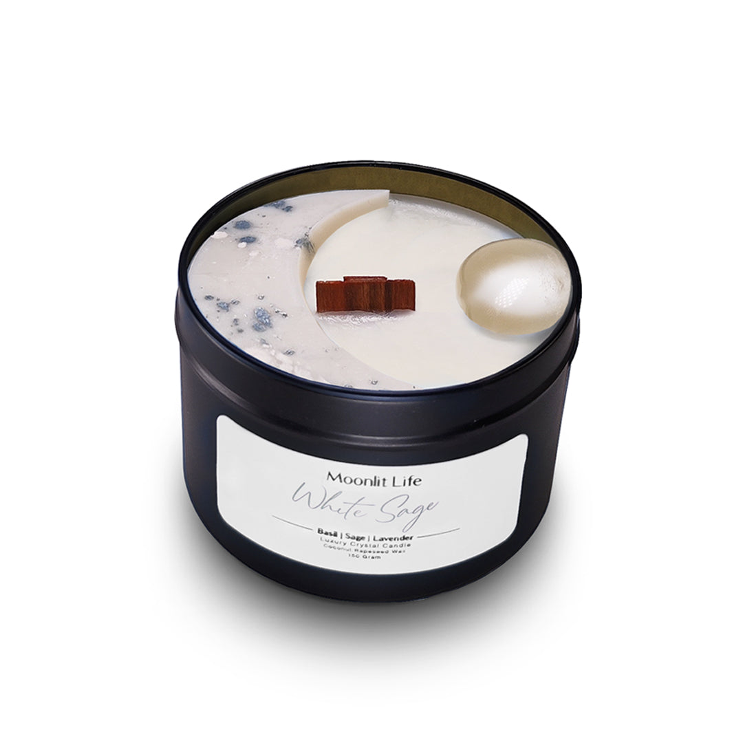 White Sage | Crystal Candle